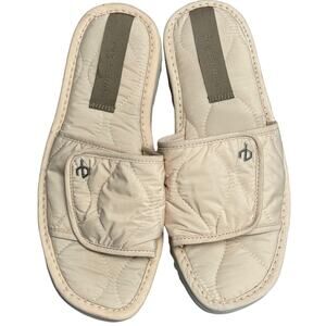 Rag & Bone Eira Quilted Slides Buff Sand Neutral Sandal
